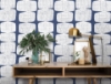 Picture of Mid-Century Beads Peel & Stick Wallpaper - Blue