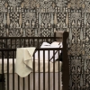 Picture of Persian Ikat Peel & Stick Wallpaper - Black