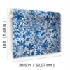 Picture of Cat Coquillette Porcelain Garden Peel & Stick Wallpaper - Blue