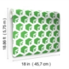 Picture of Minecraft Creeper Face Peel & Stick Wallpaper - Green