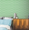 Picture of Minecraft Creeper Face Peel & Stick Wallpaper - Green