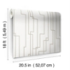 Picture of Geometric Circuits Peel & Stick Wallpaper - Glint