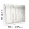 Picture of Geometric Circuits Peel & Stick Wallpaper - Grey