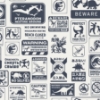 Picture of Jurassic World: Dominion Signs Peel And Stick Wallpaper - Blue