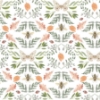 Picture of Penny Lane: Forest Cottage Bee And Butterfly Peel and Stick Wallpaper - White