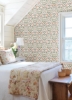 Picture of Penny Lane: Forest Cottage Bee And Butterfly Peel and Stick Wallpaper - White