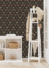 Picture of Penny Lane: Forest Cottage Bee And Butterfly Peel and Stick Wallpaper - Black