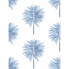 Picture of Cat Coquillette Fun Fronds Peel & Stick Wallpaper - Electric Blue