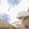 Picture of Cat Coquillette Fun Fronds Peel & Stick Wallpaper - Electric Blue