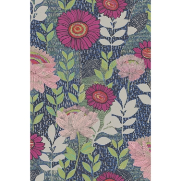 Picture of Tamara Day Botanical Garden Wallpaper - Navy/Muliti