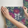 Picture of Tamara Day Botanical Garden Wallpaper - Navy/Muliti