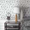 Picture of Tamara Day Hawthorn Blossom Wallpaper - Grey