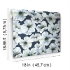 Picture of Tamara Day Hawthorn Blossom Wallpaper - Navy