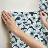 Picture of Tamara Day Hawthorn Blossom Wallpaper - Navy