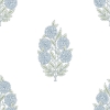 Picture of Tamara Day Dutch Floral Wallpaper - Blue