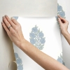 Picture of Tamara Day Dutch Floral Wallpaper - Blue