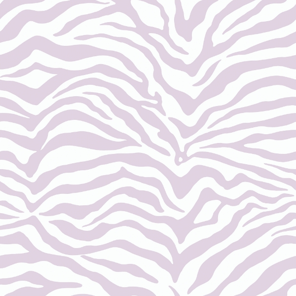 Picture of Zebra Peel and Stick Wallpaper - Purple