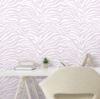 Picture of Zebra Peel and Stick Wallpaper - Purple