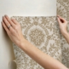 Picture of Boho Baroque Damask Peel & Stick Wallpaper - Taupe & Gold