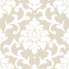 Picture of Damask Peel & Stick Wallpaper - Taupe