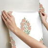 Picture of Tamara Day Dutch Floral Wallpaper - Coral