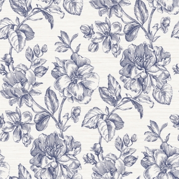 Picture of Tamara Day Flower Girl Wallpaper - Blue