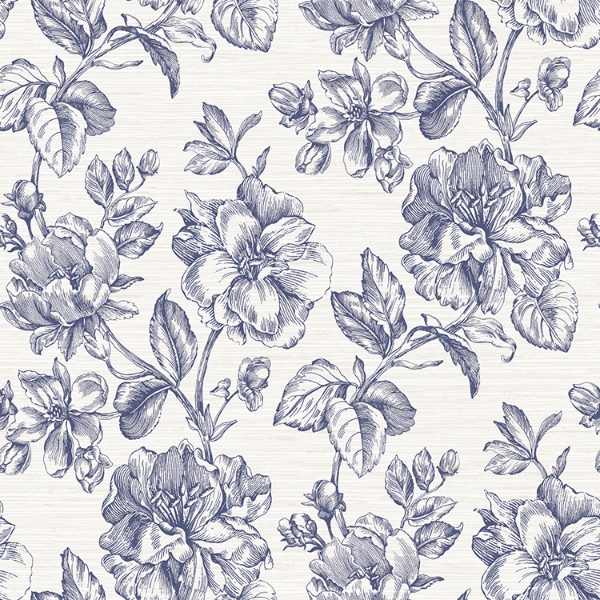 Picture of Tamara Day Flower Girl Wallpaper - Blue