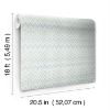 Picture of Waverly Heartbeat Peel & Stick Wallpaper - Green/Blue