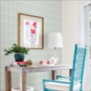 Picture of Waverly Heartbeat Peel & Stick Wallpaper - Green/Blue