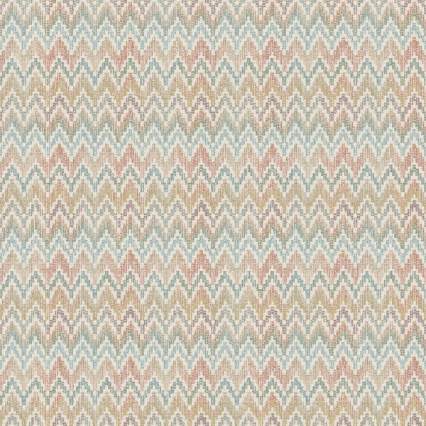 Picture of Waverly Heartbeat Peel & Stick Wallpaper - Pink/Teal