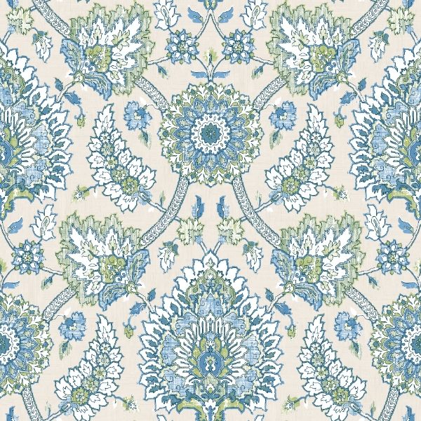 Picture of Waverly Clifton Hall Peel & Stick Wallpaper - Blue/Green