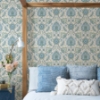 Picture of Waverly Clifton Hall Peel & Stick Wallpaper - Blue/Green