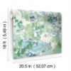 Picture of Waverly Abstract Garden Peel & Stick Wallpaper - Blue