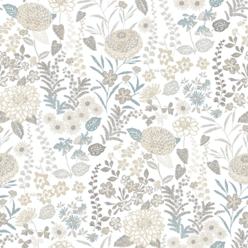 Picture of Waverly Fiona Floral Peel & Stick Wallpaper - Neutral