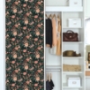 Picture of Waverly Fiona Floral Peel & Stick Wallpaper - Black