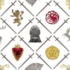 Picture of Game Of Thrones House Sigils Peel & Stick Wallpaper - Multicolor