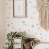 Picture of Bambi Watercolor Peel & Stick Wallpaper - White