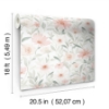 Picture of Clara Jean Flower Market Peel & Stick Wallpaper - Pink/Jade