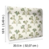 Picture of Cat Coquillette Gingko Peel & Stick Wallpaper - Almond/Fern