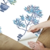 Picture of Cat Coquillette Bonsai Peel & Stick Wallpaper - Blue