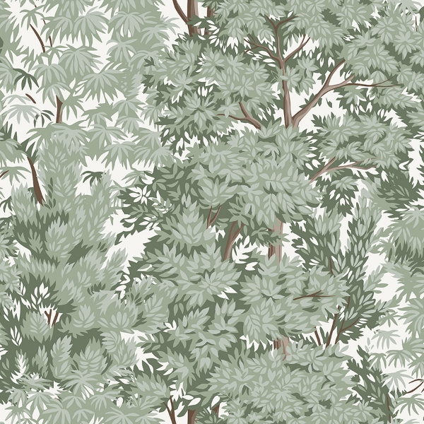 Picture of Ardian Peel and Stick Wallpaper - Green/White