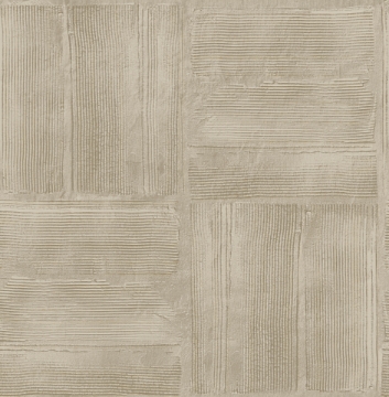 Picture of Dimensional Square Plaster Peel and Stick Wallpaper - Taupe