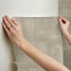 Picture of Dimensional Square Plaster Peel and Stick Wallpaper - Taupe