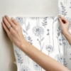 Picture of Maisey Peel & Stick Wallpaper - Navy