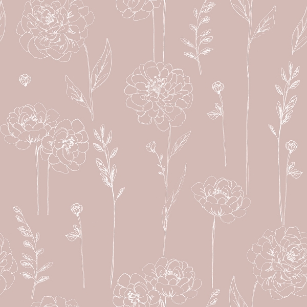 Picture of Maisey Peel & Stick Wallpaper - Pink