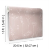 Picture of Maisey Peel & Stick Wallpaper - Pink