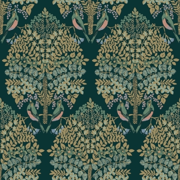 Picture of Otis Peel & Stick Wallpaper - Emerald Multi