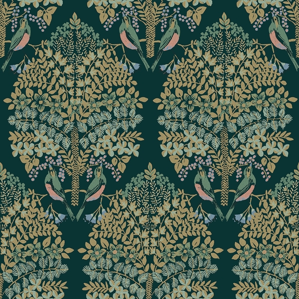 Picture of Otis Peel & Stick Wallpaper - Emerald Multi