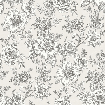 Picture of Winifred Peel & Stick Wallpaper - Taupe