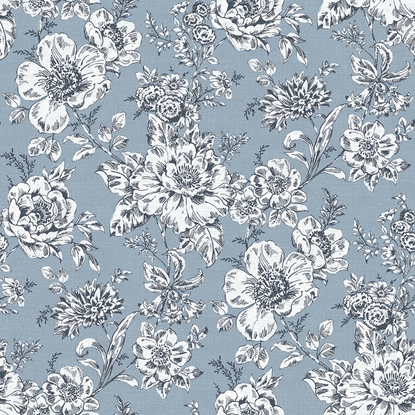 Picture of Winifred Peel & Stick Wallpaper - Blue